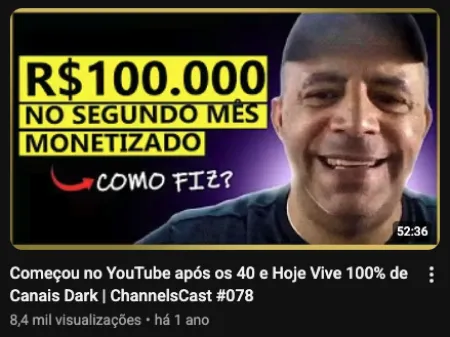 Resultado real de aluno Channels